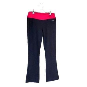 Reebok Womens Leggings Black S Active Workout 90s Y2K Bootcut